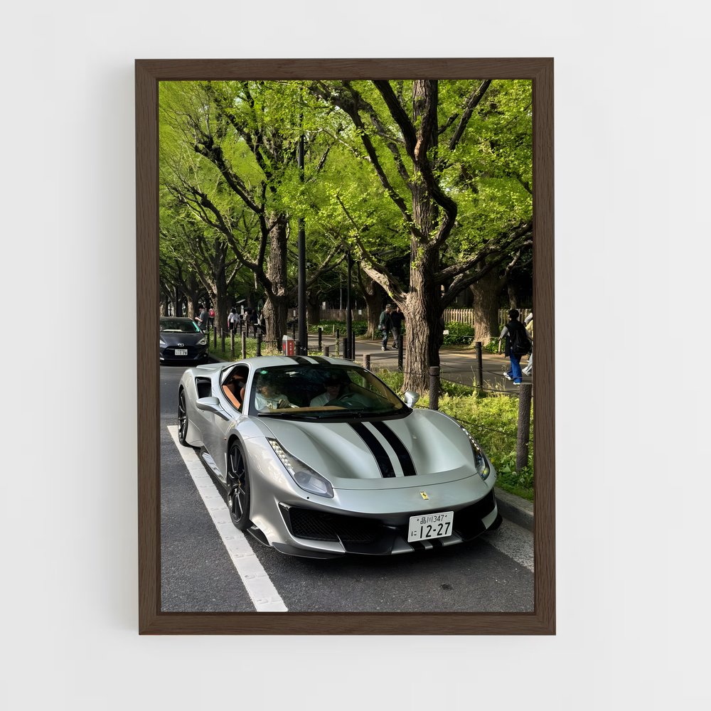 Poster Silver Racer – affiche Ferrari (vue 5)